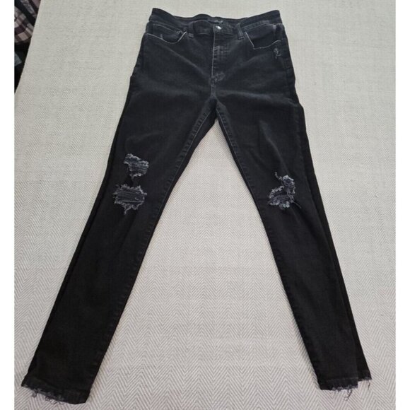 Joe's Jeans Women's Donella Ankle Jeans Size 31 Black Factory Distressed - Picture 15 of 16